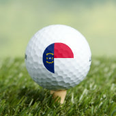 ノースカロライナ州旗デザイン ゴルフボール (インサイチュ 木)