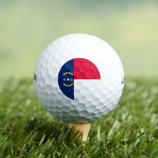 ノースカロライナ州旗デザイン ゴルフボール (インサイチュ 木)