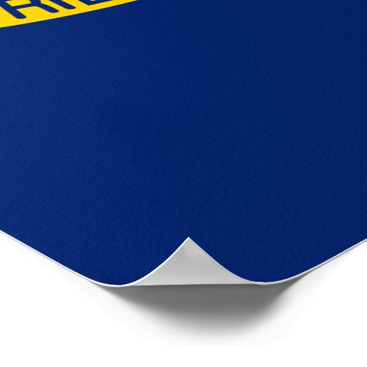 ノースカロライナ州旗デザイン ポスター (角)