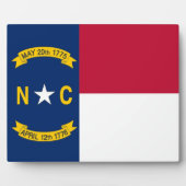 ノースカロライナ州旗プラーク フォトプラーク (正面)