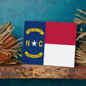 ノースカロライナ州旗プラーク フォトプラーク (側面)