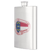 ノースカロライナ州旗登山カラビナ フラスク (左)