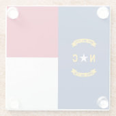 ノースカロライナ州旗 ガラスコースター (裏面)