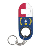 ノースカロライナ州旗 キーホルダー栓抜き (正面)