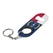 ノースカロライナ州旗 キーホルダー栓抜き (正面アングル)