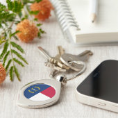 ノースカロライナ州旗 キーホルダー (側面)