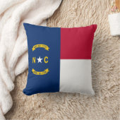 ノースカロライナ州旗 クッション (ブランケット)
