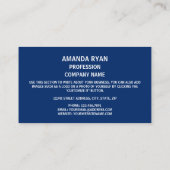 ノースカロライナ州旗&シール 名刺 (裏面)