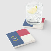 ノースカロライナ州旗 ストーンコースター (横)