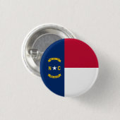 ノースカロライナ州旗、ノースカロライナ州旗 缶バッジ (正面&裏面)