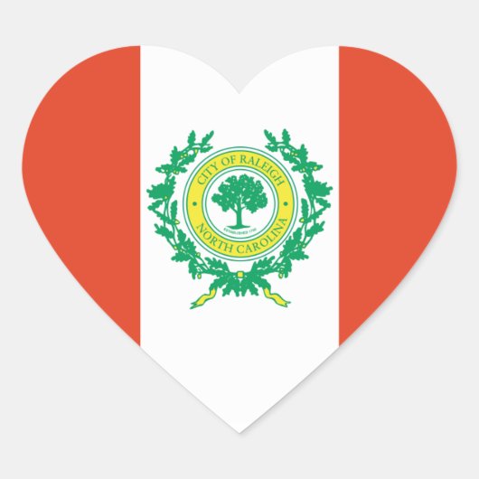 ノースカロライナ州旗 ハートシール (正面)