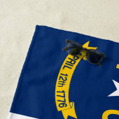 ノースカロライナ州旗 ビーチタオル (インサイチュ)