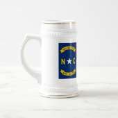 ノースカロライナ州旗 ビールジョッキ (左)
