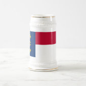 ノースカロライナ州旗 ビールジョッキ (中央)