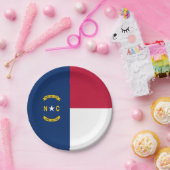 ノースカロライナ州旗 ペーパープレート (パーティー)