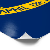 ノースカロライナ州旗 ポスター (コーナー)