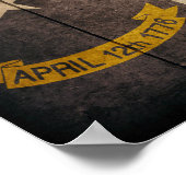 ノースカロライナ州旗 ポスター (角)