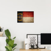 ノースカロライナ州旗 ポスター (ホームオフィス)