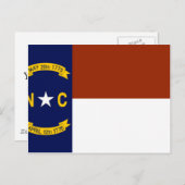 ノースカロライナ州旗 ポストカード (正面/裏面)