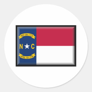 ノースカロライナ州旗 ラウンドシール