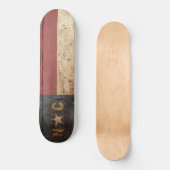 ノースカロライナ州旗(旧木目) スケートボード (正面)