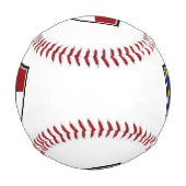 ノースカロライナ州旗 野球ボール (正面)