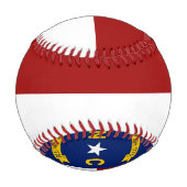 ノースカロライナ州旗 野球ボール (正面)