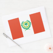 ノースカロライナ州旗 長方形シール (封筒)