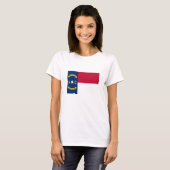 ノースカロライナ州旗 Tシャツ (正面フル)