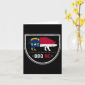 ノースカロライナ州旗Bbq Nc カード (黄色い花)