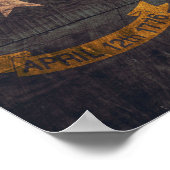 ノースカロライナ州旧州旗； ポスター (角)