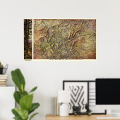 ノースカロライナ州西部のパノラママップ ポスター (ホームオフィス)