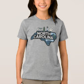 ノースカロライナ州,アメリカ合衆国 トライブレンドTシャツ (正面)