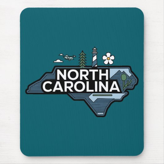 ノースカロライナ州,アメリカ合衆国 マウスパッド (正面)