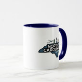 ノースカロライナ州，アメリカ合衆国 マグカップ (正面右)