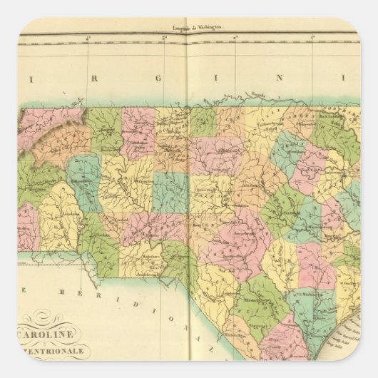 ノースカロライナ州（アメリカ） スクエアシール (正面)