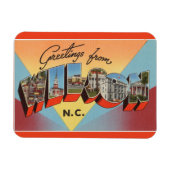 ノースカロライナ州、ウィルソン・マグネット マグネット (横)