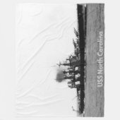 ノースカロライナ州 フリースブランケット (正面)