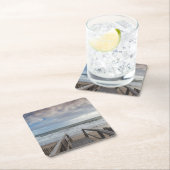 ノースカロライナ州、外銀行国有海岸1 スクエアペーパーコースター (インサイチュ)