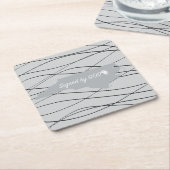 ノースカロライナ州、神によって署名 スクエアペーパーコースター (アングル)