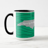 ノースカロライナ州（神のサイン） マグカップ (左)