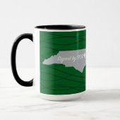 ノースカロライナ州（神のサイン） マグカップ (左)