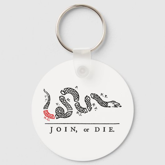 ノースカロライナ州(JOIN)またはDIE キーホルダー (正面)