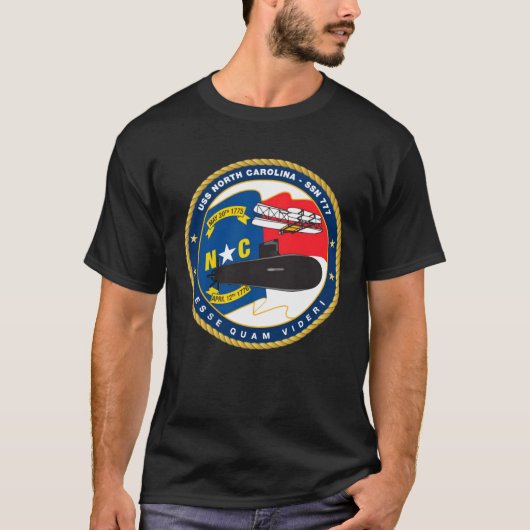 ノースカロライナ州(SSN-777) Tシャツ (正面)