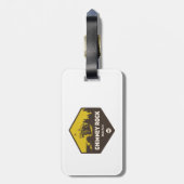 ノースカロライナ州Chimney Rock州パーク ラゲッジタグ (裏面縦)