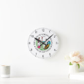 ノースカロライナ徴候 ラウンド壁時計 (ホーム)