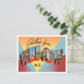 ノースカロライナ旅行ウィルソンからの挨拶 ポストカード (スタンド正面)