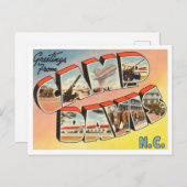 ノースカロライナ旅行キャンプ・デイビスからの挨拶 ポストカード (正面/裏面)