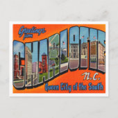 ノースカロライナ旅行シャーロットからの挨拶 ポストカード (正面)