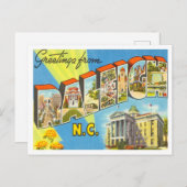 ノースカロライナ旅行ローリーからの挨拶 ポストカード (正面/裏面)